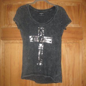Express Gray Short Sleeve T Shirt